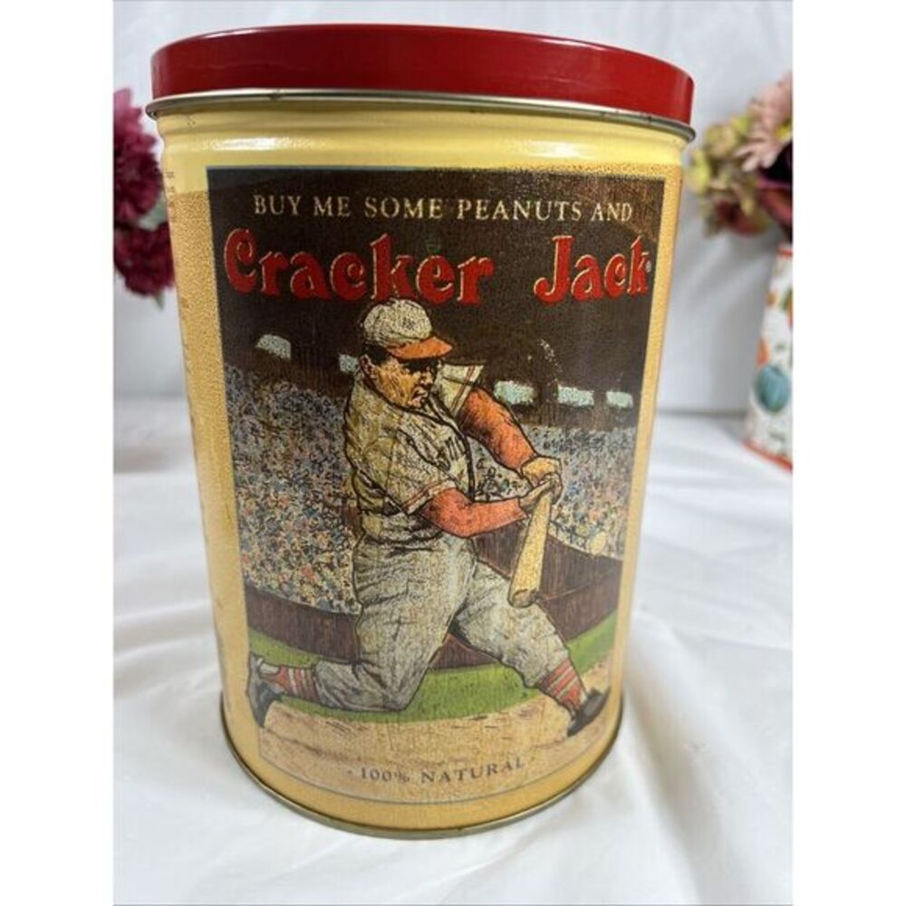 Vintage 1991 Cracker Jack Limited Edition Tin Can Container - Picture 2 of 16